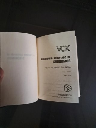 Diccionario abreviado de sinónimos
