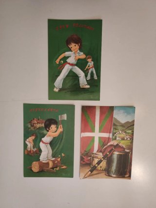 Lote Postales Retro Boni y Constanza