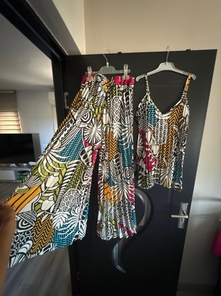 Conjunto verano retro mujer talla única