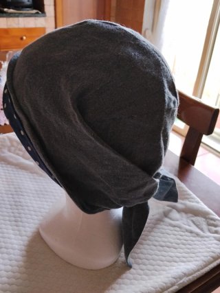Cappello donna cotone tg M grigio