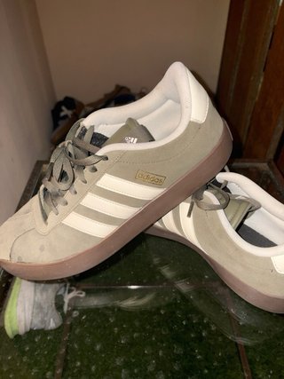 Zapatillas Adidas Hombre Beige/Verde