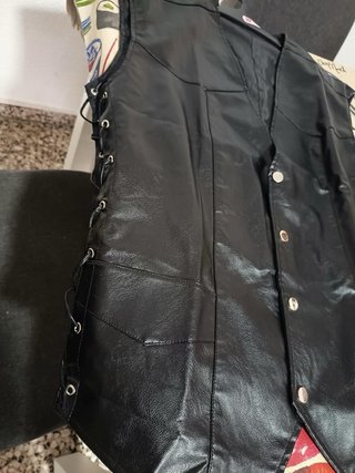 Chaleco polipiel negro Talla XS