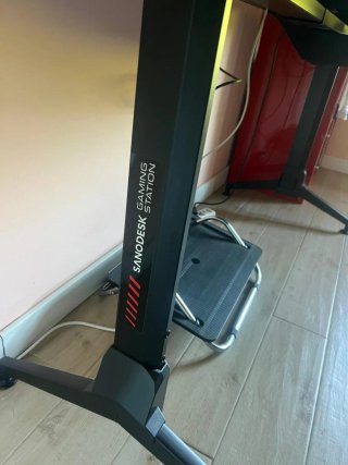 Escritorio Gaming SANOS Negro/Rojo