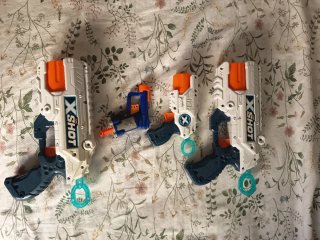 Lote 4 Pistolas Nerf X-Shot