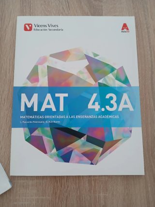 MAT 4A, Matemáticas orientadas a las enseñanzas...