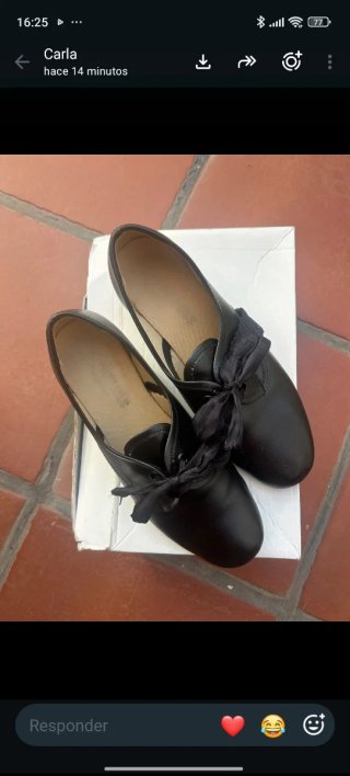 Zapatos de baile gallego negros