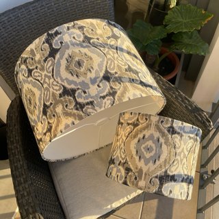 Pantallas de Lámparas Estampado Ikat