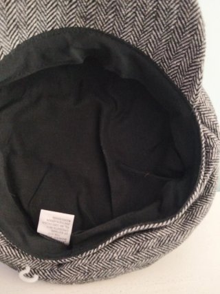 Gorra irlandesa espiga negra y gris