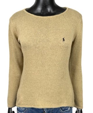 Maglione Polo Ralph Lauren Donna M Beige Cotone