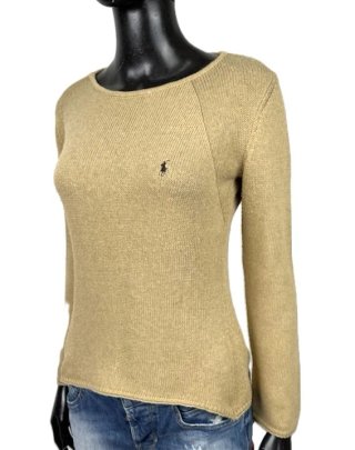 Maglione Polo Ralph Lauren Donna M Beige Cotone