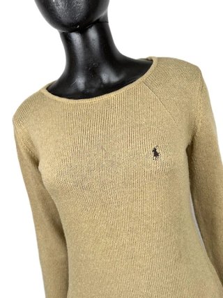 Maglione Polo Ralph Lauren Donna M Beige Cotone