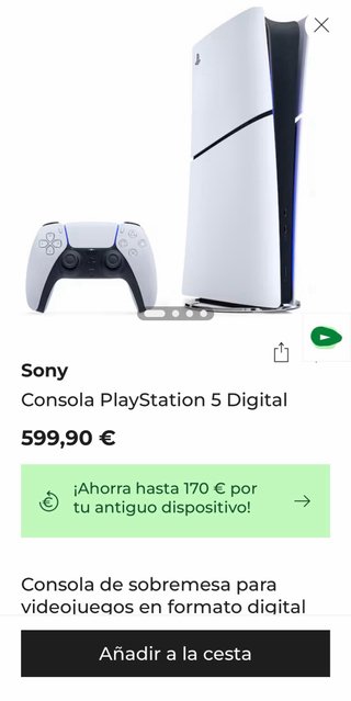 Consola PlayStation 5 Digital Edición Precintada