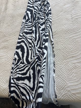 Vestido Cebra Largo Talla XS