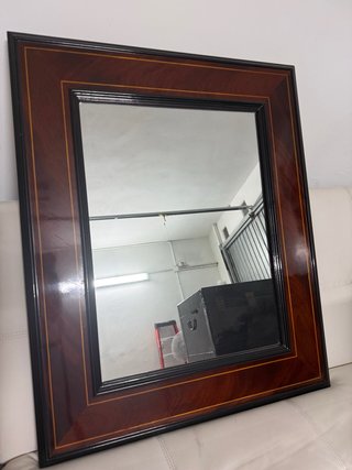 Espejo madera y cristal 70x85