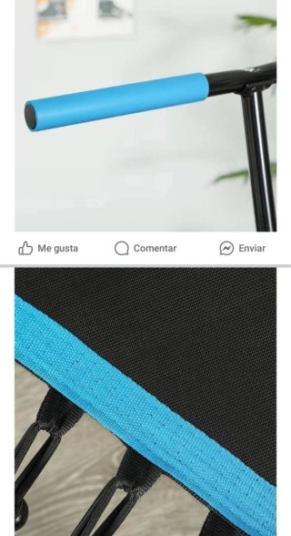 Cama elástica fitness con mango ajustable
