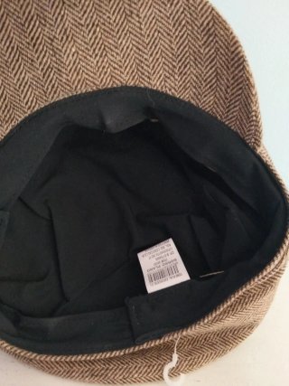 Gorra irlandesa espiga marrón