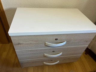 Cajonera 3 cajones con llave