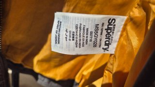 Chaqueta Cuero Superdry Ryan Talla M Gris