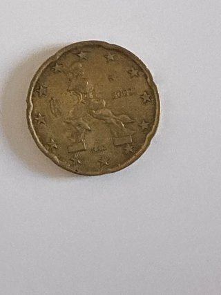 Moneda 20 céntimos 2002