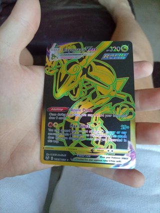 Carta Pokémon Rayquaza VMAX TG29/TG20