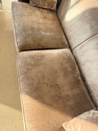 Sofá elegante de terciopelo excelente estado