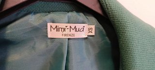 Abrigo largo elegante mujer verde de paño. Mimi-mu
