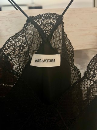 Top Zadig & Voltaire encaje negro