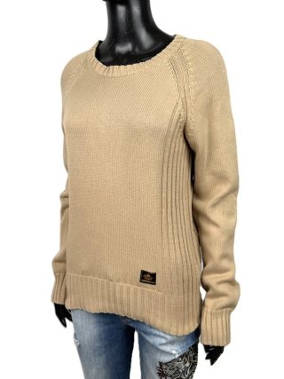 Lee Freewheeling Maglione Donna S Beige Cotone