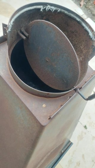 Chimenea Barbacoa Grande Hierro Forjado