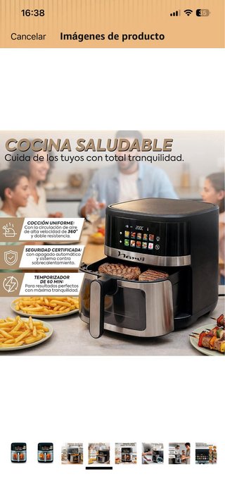 Freidora de aire NARVI 6,5 L
