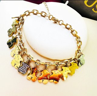 Pulsera Tous Oso Oro Multicolor