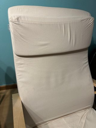 Tumbona balancín Ikea madera beige