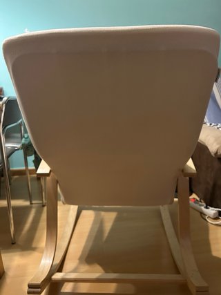Tumbona balancín Ikea madera beige