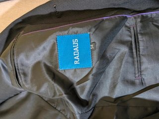 Completo Uomo Nero antracite Radaus giacca E
