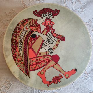 Bodhrán irlandés 48cm original con funda