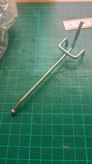 Ganchos para panel perforado simple 11 cm-25 mm