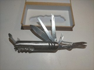 Navaja multiusos acero inox. Descuento Por Pack