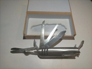 Navaja multiusos acero inox. Descuento Por Pack