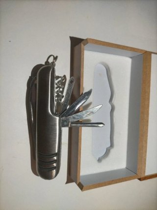 Navaja multiusos acero inox. Descuento Por Pack