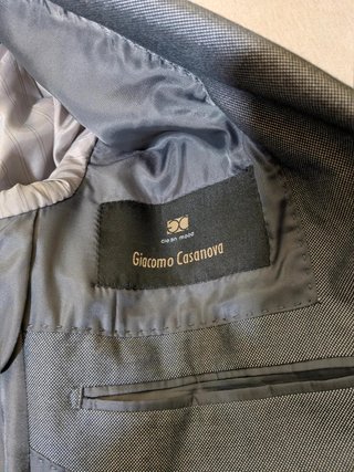 Abito uomo grigio antracite Giacomo Casanova -