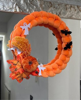 Ghirlanda Halloween fatta a mano