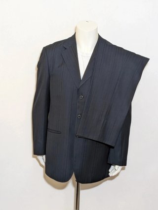 Abito Uomo gessato Nero/Antracite Biesse uomo