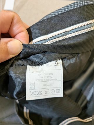 Abito Uomo gessato Nero/Antracite Biesse uomo