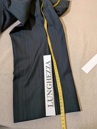 Abito Uomo gessato Nero/Antracite Biesse uomo