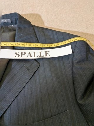 Abito Uomo gessato Nero/Antracite Biesse uomo