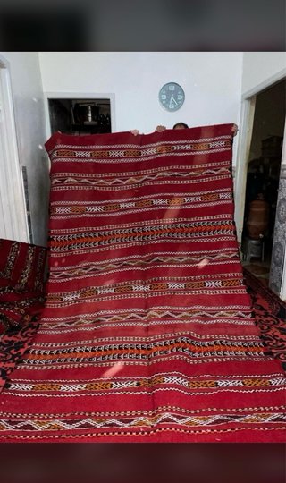 Alfombra Kilim Roja Marruecos
