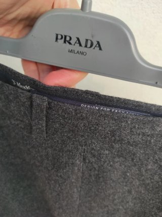 Pantaloni Max Mara Lana e Cotone Tg. M