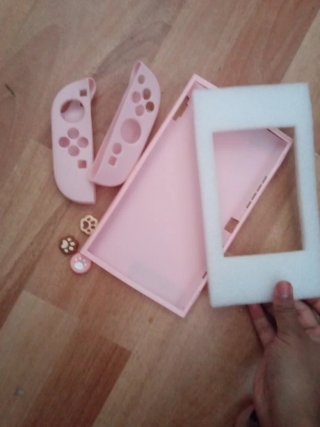 Estuche Rosa para Consola + Accesorios