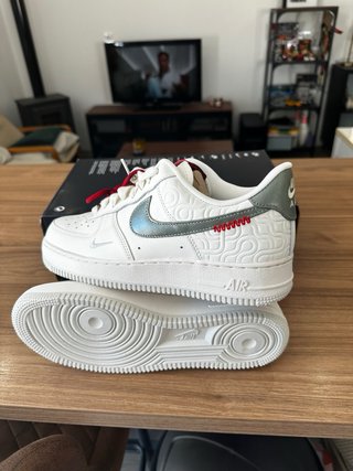 Nike Air Force 1 07 Blanco Plata