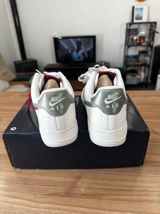 Nike Air Force 1 07 Blanco Plata